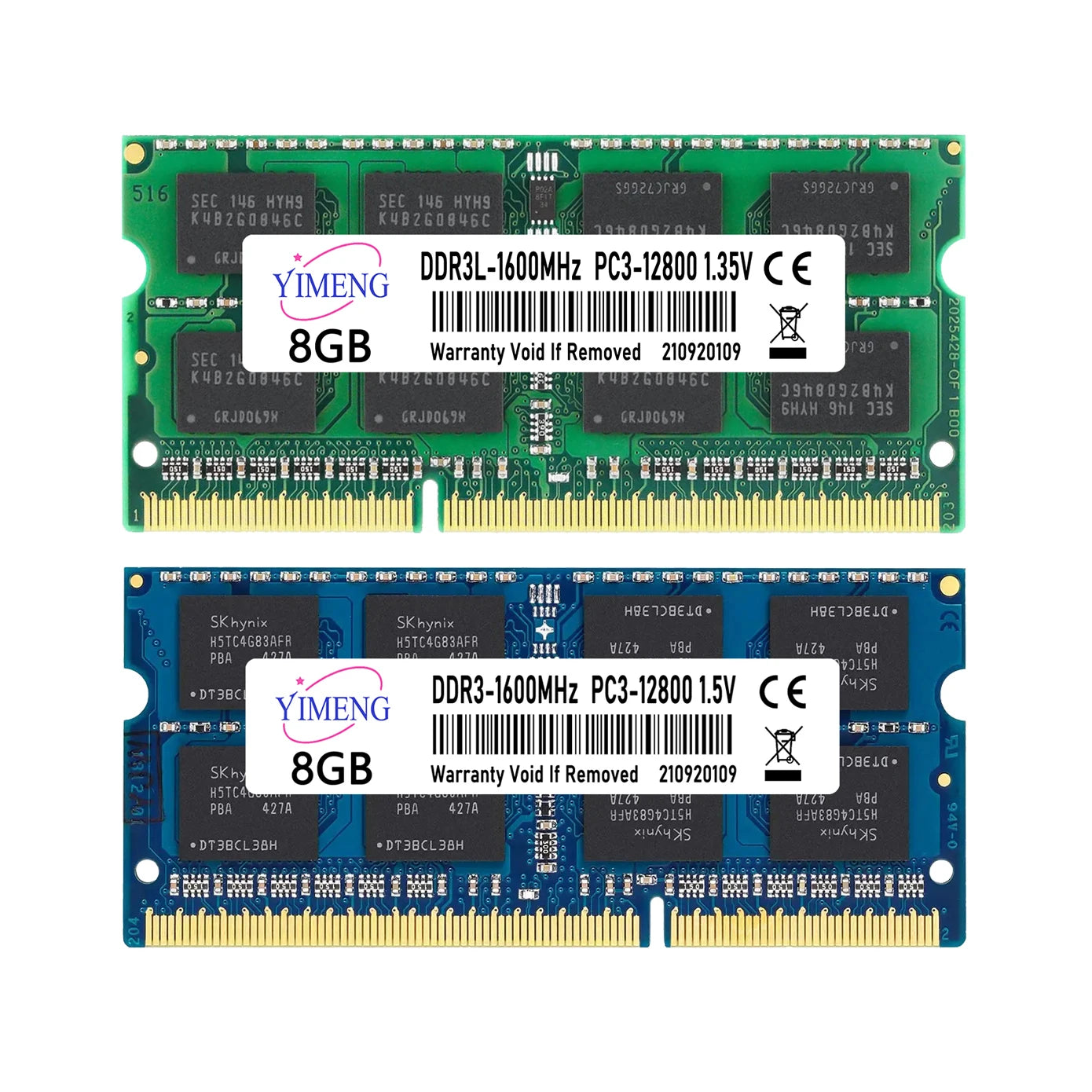 DDR3 DDR3L 4GB 8GB Laptop Memories Ram PC3L 1.35V 1066 1333 1600Mhz PC3 1.5V 8500 10600 12800 204Pin SODIMM Notebook Memory Ram