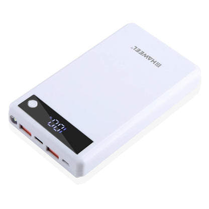 HAWEEL DIY 6 x 18650 Battery 24W Fast Charge Power Bank Box Case with Display, Not Include Battery