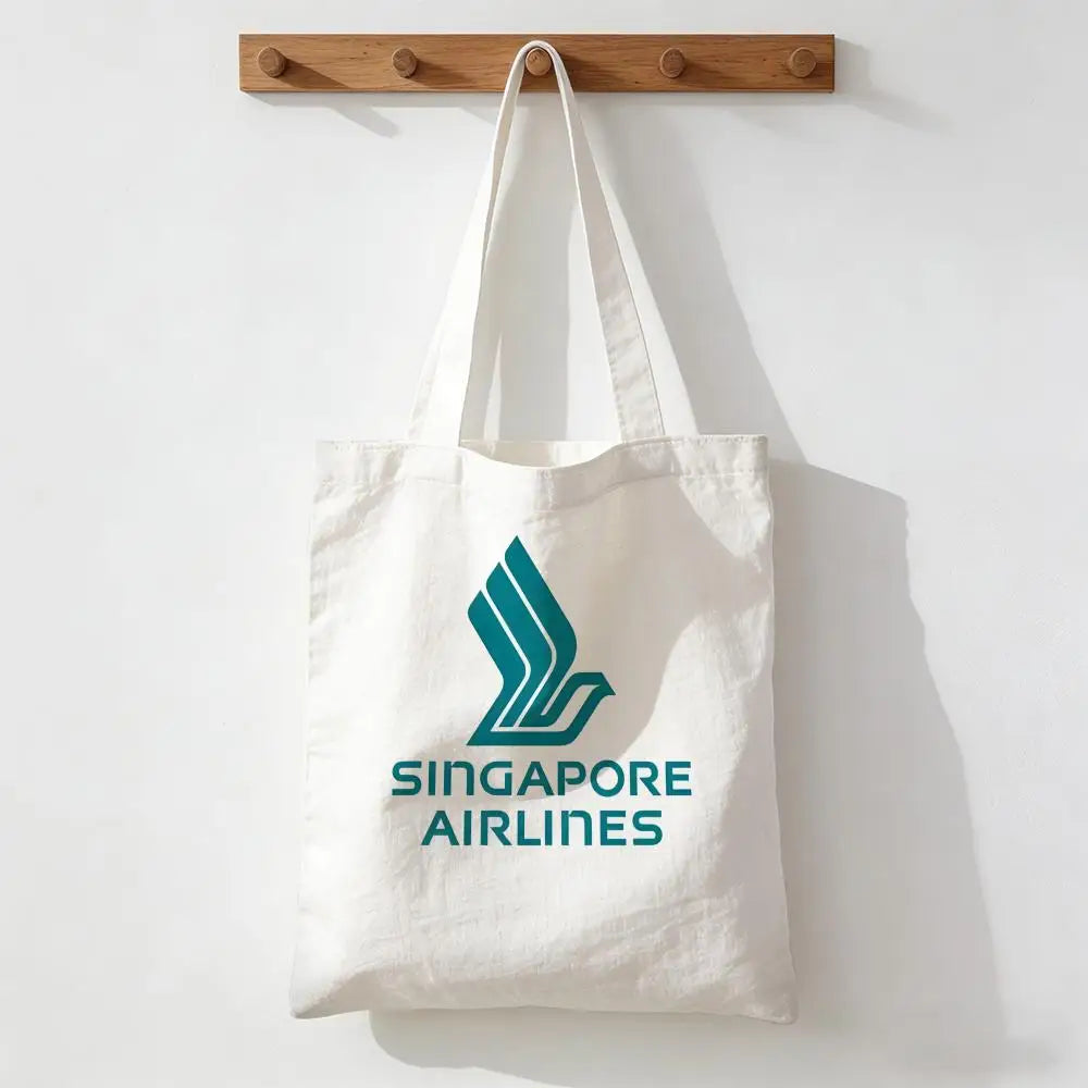Singapore Airlines Storage Bags Handbag Women Casual Underarm Top Handle Bag Lady Shopping Travel Bags