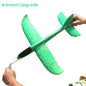 50/33CM Big Foam Plane Glider Hand Throw Airplane Light Inertial Bubble Planes Outdoor Launch Kids Toys for Children Boys Gift
