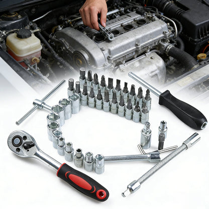 Car Disassembly Tools Tool Kit Full Set Socket Wrench Several Repair Wrenches Box Complete Ratchet Toolbox Special Auto Parts