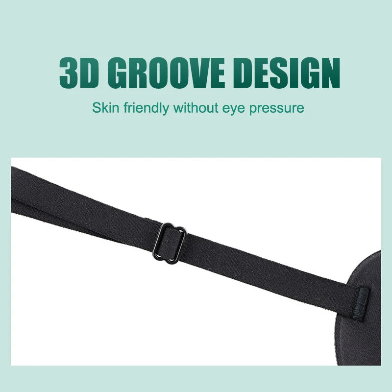 Single Eye Patch Adjustable 3D Foam Groove Breathable Eyeshade Eyes Medical Use Concave Strabismus Amblyopia Training Eye Mask