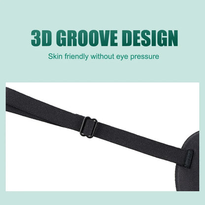 Single Eye Patch Adjustable 3D Foam Groove Breathable Eyeshade Eyes Medical Use Concave Strabismus Amblyopia Training Eye Mask