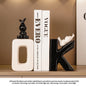 Modern  Ceramic Human Figure Bookends Sculpture Decor Book Holder For Nightstand TV Cabinet Wine Rack Office Desktop Home