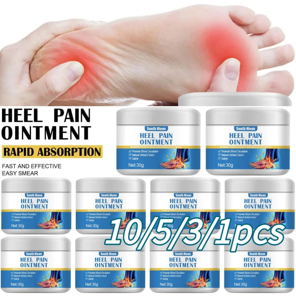 10/5/3/1pcs Heel Pain Ointment Achilles Tendonitis Fasciitis Plantar Alleviate Cream Foot Bone Spur Ache Massage Health Care
