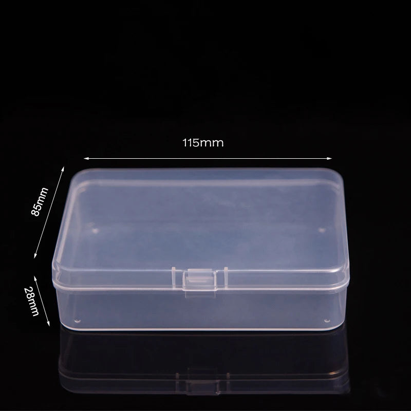 Multifunctional Acrylic Card Storage Box 12x10.5cm Display Card Case Holds 400 Postcards With 2 Compartments For Postcard/Photos