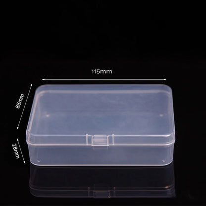 Multifunctional Acrylic Card Storage Box 12x10.5cm Display Card Case Holds 400 Postcards With 2 Compartments For Postcard/Photos
