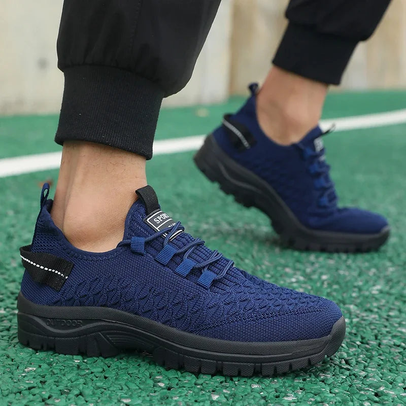 Men Sneakers Thick Soled Casual Shoes Men Cushioning Sports Shoes Lightweight Outdoor Walking Shoes Plus Size 39-46 Sneakers Men