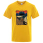 Summer Men High Quality T-shirt Cotton Blend Short Sleeve Print Casual Loose Men T Shirt O-neck Male T-shirt Male Tees  for Men