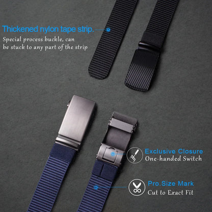 Automatic Buckle Light Comfortable Nylon Military Belt Outdoor Hunting Multifunctional Tactical Canvas Belt High Quality Men Bel