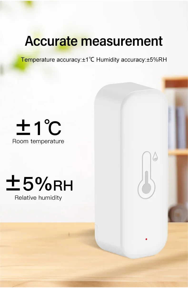 Tuya WiFi Temperature and Humidity Smart Home Thermometer Hygrometer APP Remote Alarm Work with Alexa Google Home
