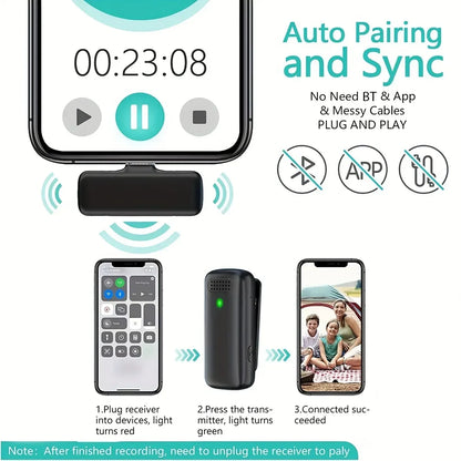 Portable Bluetooth Microphone K6 Wireless Lapel Microphone Speaker DJ MIC Gamer Gaming Phone Interview Youtube Live Streaming