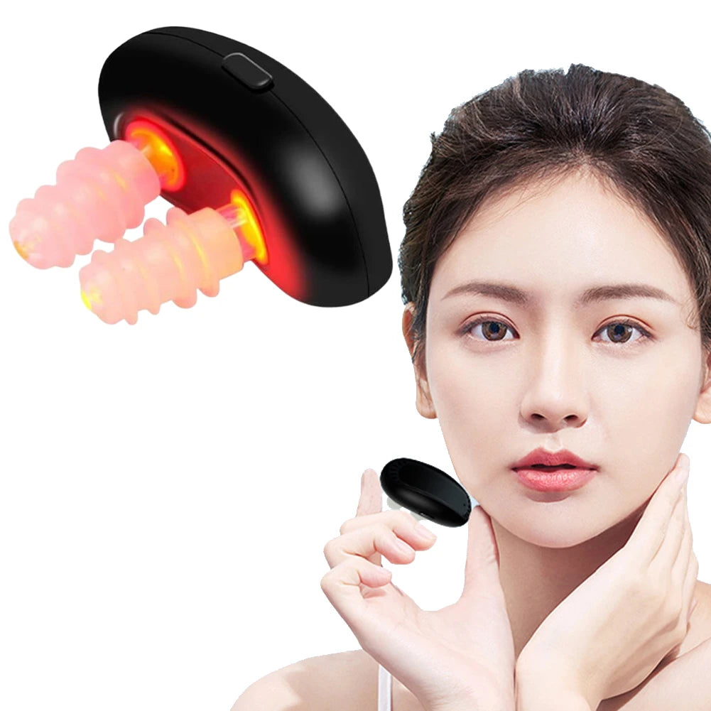 1/2PCS Cordless Low Frequency Pulse Nose Massage Portable Red Light Nose Therapy Infrared Device for Improving Nasal Ventilation