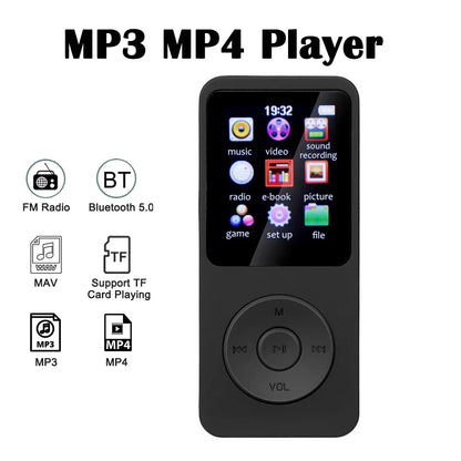 Portable MP3 Player 1.8 Inch Screen Walkmen HIFI Bluetooth Compatible E-Books Recording  Bluetooth Wifi Pplayer FM Radio Player