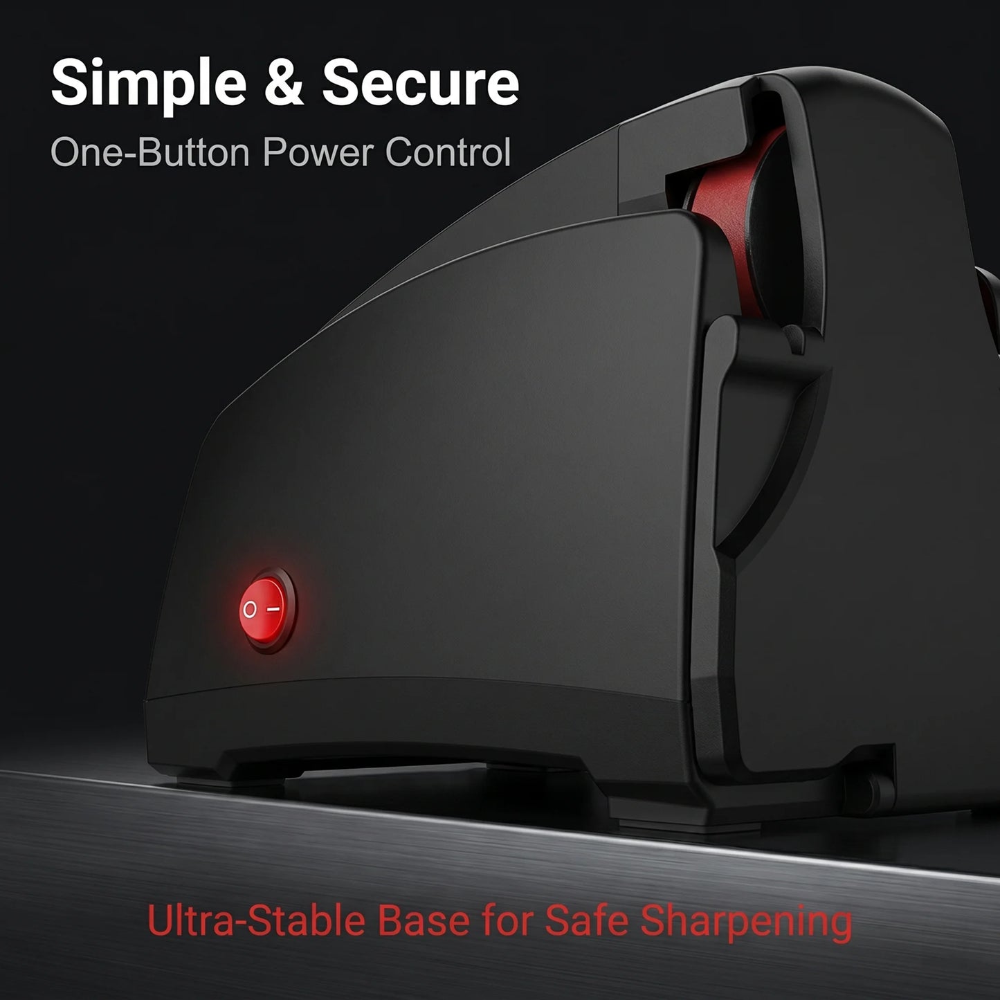 Electric Belt Knife Sharpener for Home, 120# 320# 600# 1000# Grit, Fast Sharpening & Polishing