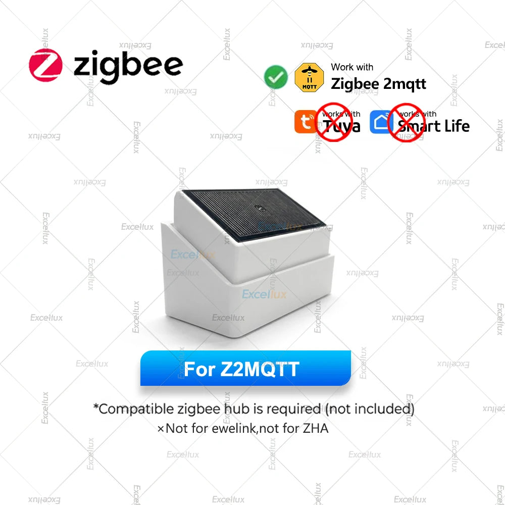 Zigbee Smart Rain Drop Sensor Outdoor RealTime Rain Water Detection With Illuminance Detector,For Tuya/Z2M,Smart Home Automation