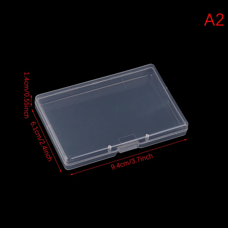 Transparent Plastic Box Rectangular Translucent Packing Box Storage Organizer Case Dustproof Durable Strong Jewelry Container
