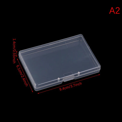 Transparent Plastic Box Rectangular Translucent Packing Box Storage Organizer Case Dustproof Durable Strong Jewelry Container