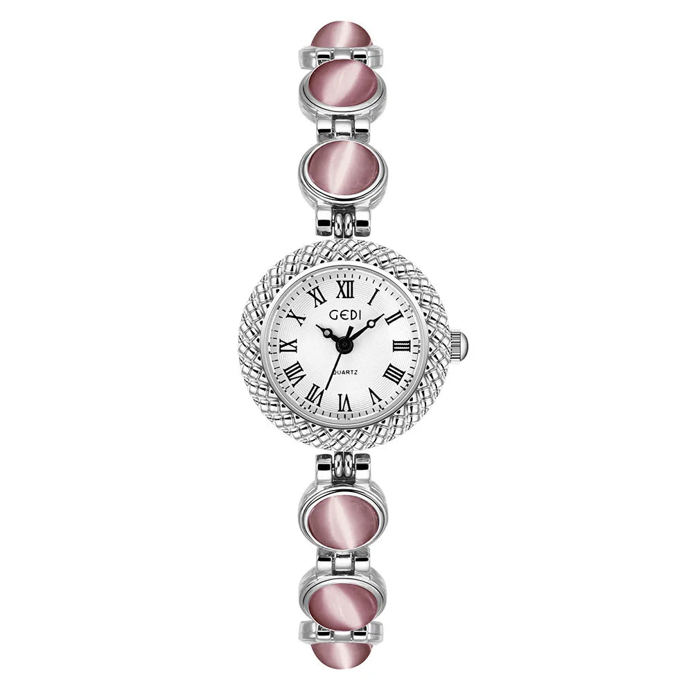 Women Bracelet Watch Ancient Luxury Premium Cat Eye Stone Colorful chain Watches Waterproof Ladies Fashion Quartz Wristwatch