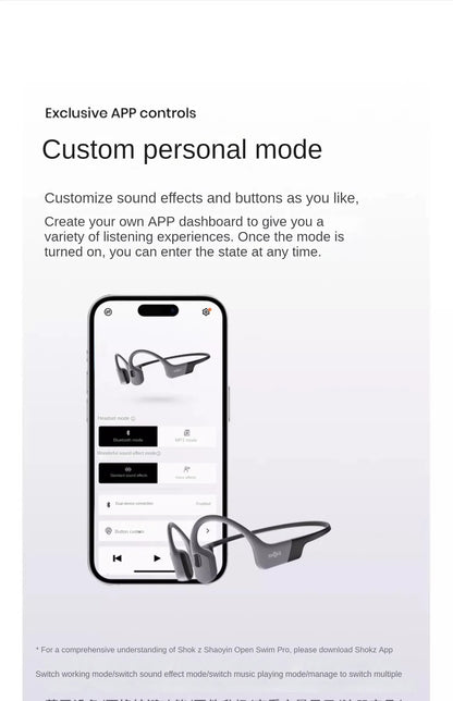 Shokz OpenSwim Pro S710 słuchawki douszne z przewodnictwem kostnym do pływania Bluetooth wodoodporne IP68 tryb podwójny 32GB pojemności sportowe