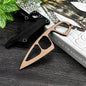 2.4 Inch Lightweight Outdoor Fixed Blade Knife with Sheath, Portable Daily Fruit Peeling Knife Box Opening Multi Tool