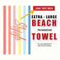 Personalized Striped Beach Towel Custom Name/Logo Microfiber Towel Thin Quick Dry Absorbent for Beach Swimming Yoga Bath Sports
