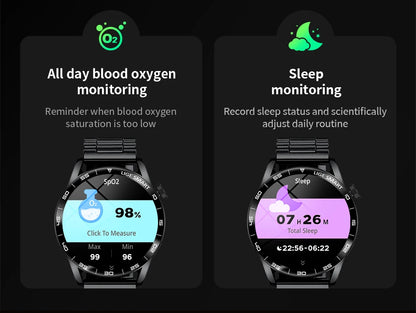LIGE Full Touch Smartwatch Outdoor Military Smart Watch 1.38" HD Screen Bluetooth Call IP68 Waterproof Sport Fitness Watches Men