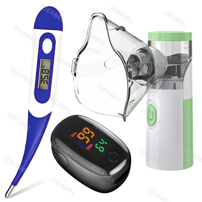 Mini Medical Nebulizer Handheld Nebulizers Ultrasonic Atomizers Portable Mute Asthma Inhaler for Adults Children Nebulizador