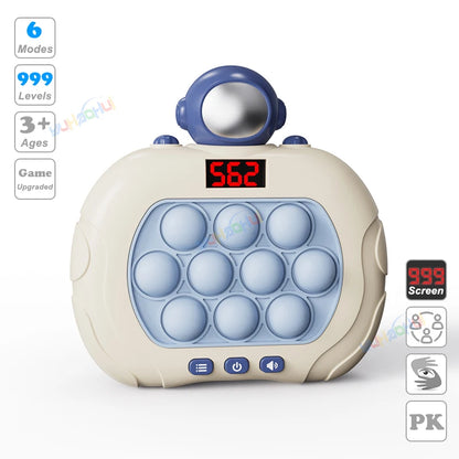 Electronic Pop Light Up Game Handle Toys for Children Adults Fidget Anti Stress Relief Toys Chases Light Game Console Xmas Gifts