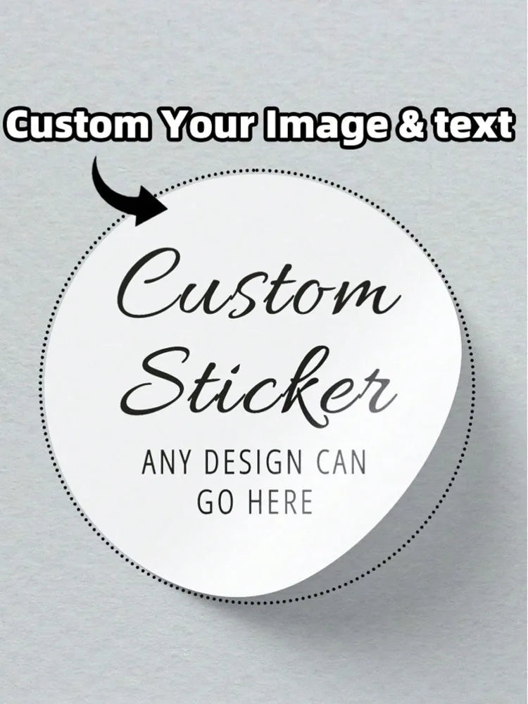 1/60/120pcs  Custom Round Waterproof Custom Stickers,  Personalizable with Logo/Image/Text, for Any Occasion