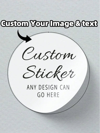 1/60/120pcs  Custom Round Waterproof Custom Stickers,  Personalizable with Logo/Image/Text, for Any Occasion