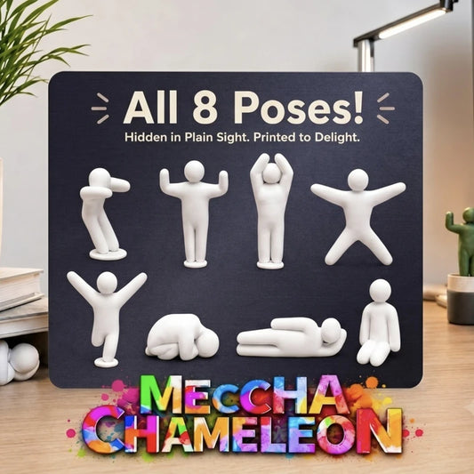 Meccha Chameleon Multiple Pose Figure 3D Printed Desk Accessories Party Favors Gifts Funny Office Accessories