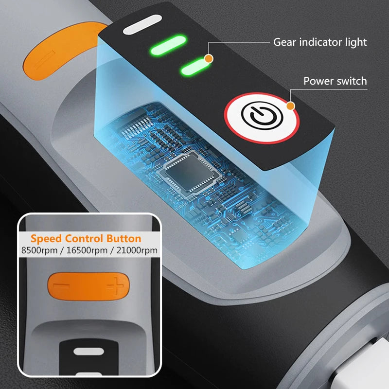 35W Rechargeable Electric Drill 3 Speed Engraving Pen USB Cordless Rotary Tool For Jewelry Metal Dremel Tools 8500r-21000r/min