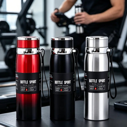 1L Stainless Steel Vacuum Insulated Thermal Flask Bottle for Hot Cold Water Coffee Tea Portable Double Wall BPA Free