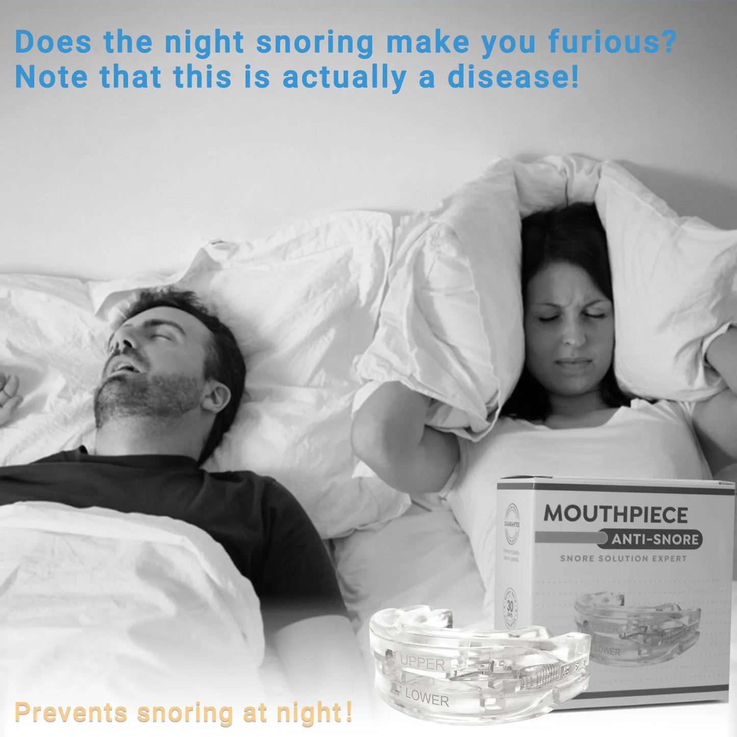 Anti Snoring Mouth Guard Adjustable Anti-Snoring Mouthpiece Sleeping Devices Bruxism Snoring Stopper Improve Sleep Mouthpiece