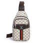 2025Men's Casual Messenger Bag Multi-Pocket Crossbody Shoulder Bag Lightweight Chest Bag with Port & Earphone Hole