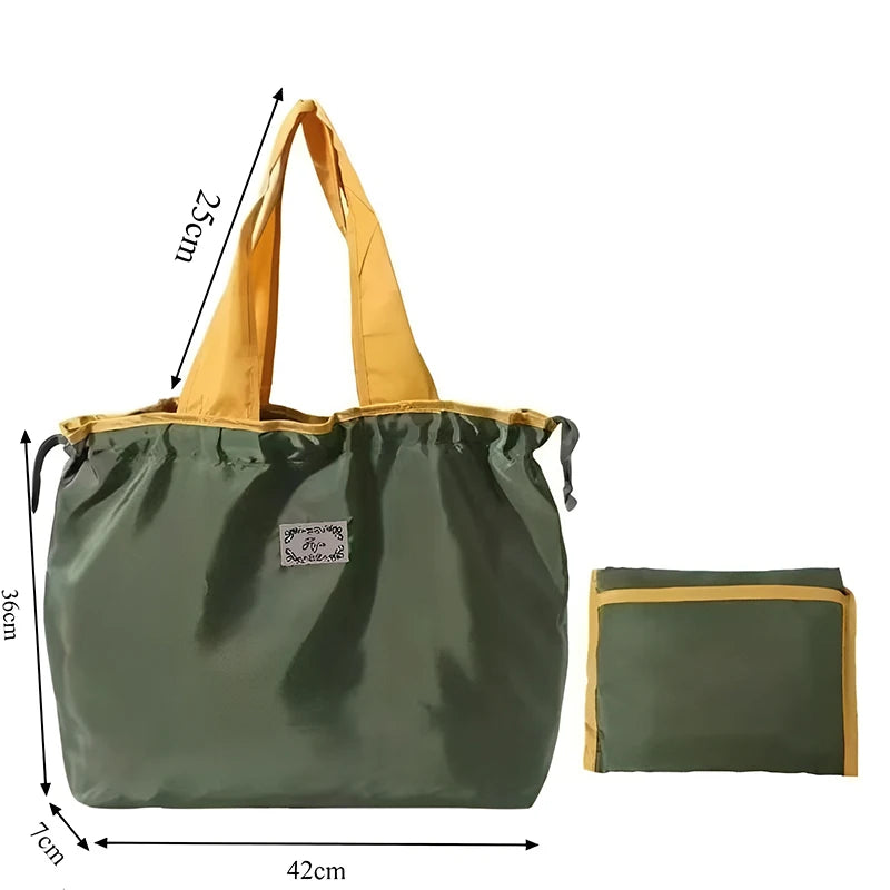 New Sale Foldable Shoulder Bag,Fashion Waterproof & Large Capacity Shopping Tote,Portable Storage Bag for Daily Use