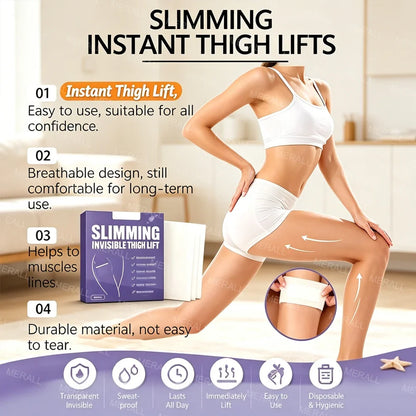 Leg & Buttock Lifting Invisible Thin Leg Stickers Firming Skin Tightening Tape Leg Hip Lifting Patch Thin Inner Sticker