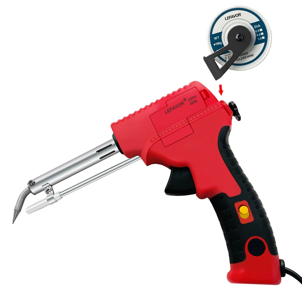 Electric Soldering Iron Gun Hand-held Internal Heating Soldering Iron Automatically Send Tin Gun Soldering Welding Repair Tool