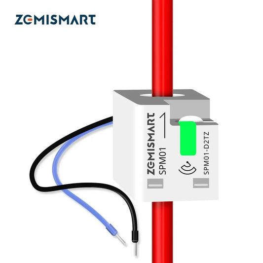 Zemismart Smart Energy Meter Zigbee Monitor Electric Sensor Measure Work with Tuya App Supports Home Assistant via Zigbee2MQTT