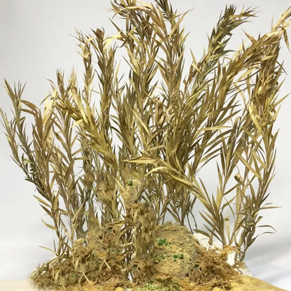 Sand Table Vegetation Long Leaf Grass Cluster Miniature Reed Scene Model Railway Scenery Micro Landscape DIY Accessories