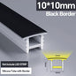 1M-10M LED Neon Rope Tube Soft Silicone Diffuser Channel Black/White Flexible Ribbon Strip Light for Recessed Channel