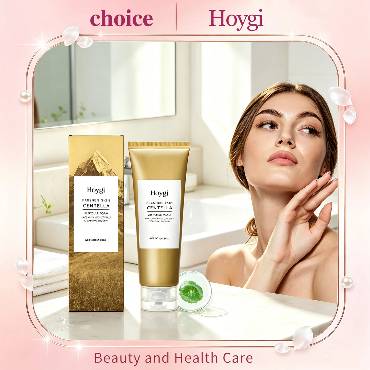 Hoygi Centella Asiatica Deep Cleaning Foam Facial Clean Soothing Hydrating Face Wash Blackhead Remove Refresh Skin Care Cleanser