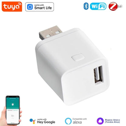 Smart Zigbee Micro USB Adaptor 5V WiFi USB Power Adaptor Smart Timing Charge Plug Works With Alexa Google Assistant Smart Life
