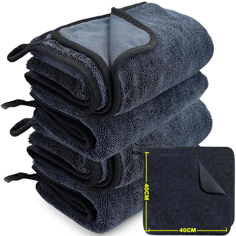 Car Wash Towels 600GSM Premium Car Care Wash Towel Ultra-Absorbent Drying Cloth Microfiber Car Cleaning Towel for Detailing Care