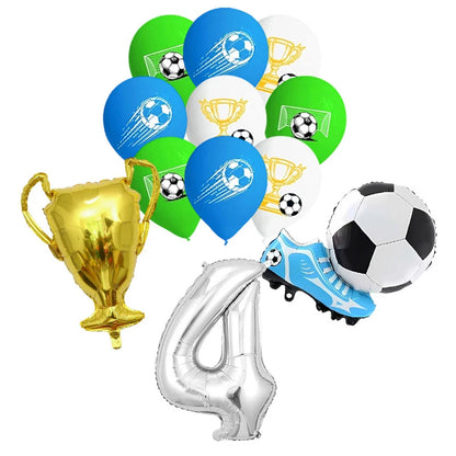 Blue Football Birthday Party Decoration Soccer Birthday Party Plate Cup Napkins Cotillon Birthday Soccer Star Happy Birthday Set