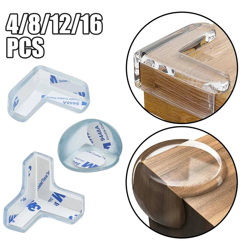 Child Baby Safety Silicone Protector Table Soft Transparent Children Anti Collision Table Corner Edge Protection Cover
