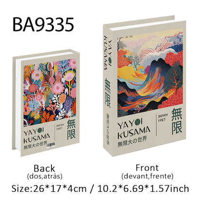 Boho Monet Matisse Luxury Fake Book Storage Box Home Interior Decoration Decorative Books Coffee Table Bedroom Living Room Decor
