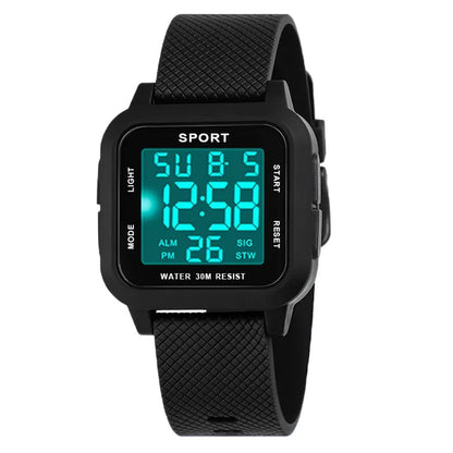 YIKAZE Sports Watch for Men Luminous Waterproof Men's Sport Watches Outdoor Military Clock Student LED Electronic Wristwatch