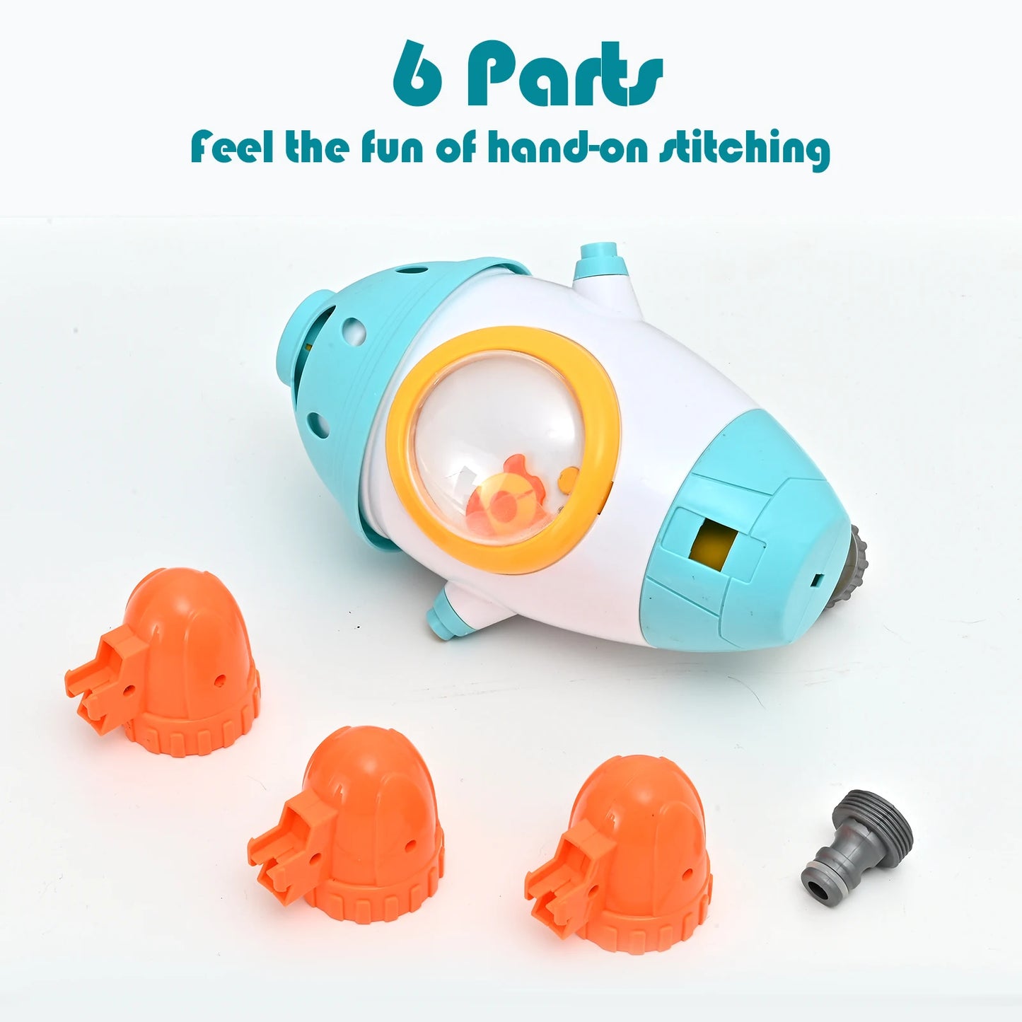 Space Rocket Octopus Sprinkler Water Toy Automatic Rotation Fun Spray Water Children's Water Playing Outdoor Toys